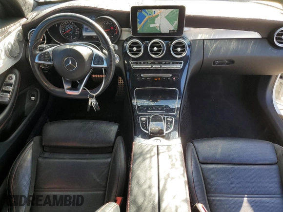 2017 Mercedes-Benz C 43 AMG with VIN WDDWK6EB2HF520135, listed as a Copart auction lot 72433934 with 44,125 mi miles and Salvage title. Bid and sale history available at DreamBid. Image 8.