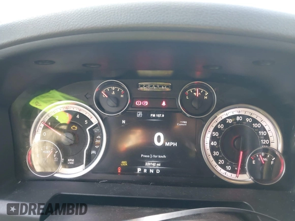 2015 Ram 1500 Big Horn with VIN 1C6RR7TM7FS569176, listed as a IAAI auction lot 41474950 with 220,742 mi miles and . Bid and sale history available at DreamBid. Image 7.