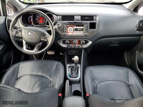 2012 Kia Rio SX with VIN KNADN4A37C6070838, listed as a Copart auction lot 87348684 with 105403 miles and Salvage Title. Bid and sale history available at carsss.com. Image 8.