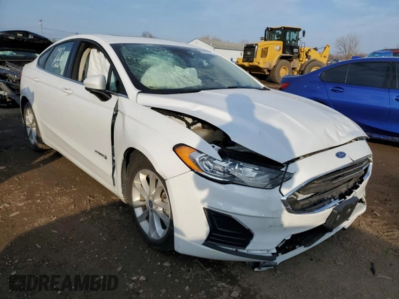 2019 Ford Fusion Hybrid SE with VIN 3FA6P0LU9KR195657, listed as a Copart auction lot 65602392 with 47,160 mi miles. Bid and sale history available at carsss.com. Image 1.