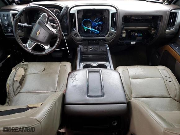 2015 Chevrolet Silverado 1500 LTZ with VIN 3GCUKSEJ9FG319961, listed as a Copart auction lot 43049275 with 0 mi miles and Salvage Title. Bid and sale history available at carsss.com. Image 8.