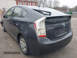 2011 Toyota Prius I with VIN JTDKN3DU9B0312488, listed as a IAAI auction lot 41928385 with 278,971 mi miles. Bid and sale history available at carsss.com. Image 3.