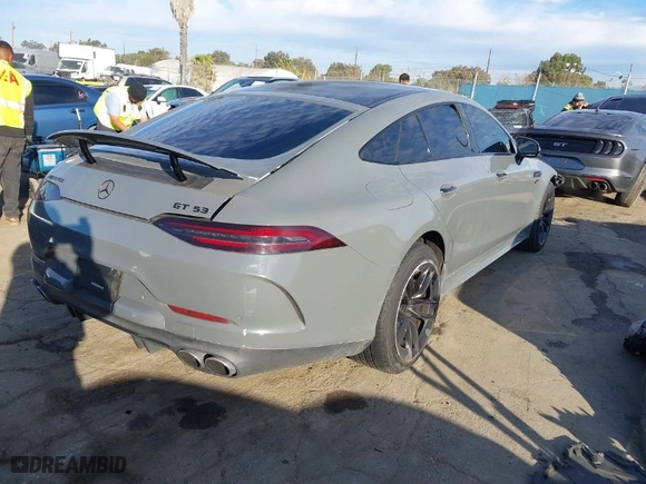 2019 Mercedes-Benz AMG GT with VIN WDD7X6BB3KA004073, listed as a IAAI auction lot 41603609 with NaN miles. Bid and sale history available at carsss.com. Image 4.