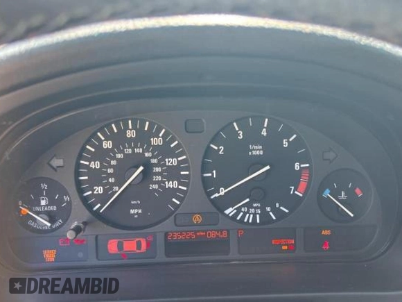 1999 BMW 5 Series 528iA with VIN WBADM6346XGU01087, listed as a Copart auction lot 76328624 with 235,225 mi miles and Clean Title. Bid and sale history available at carsss.com. Image 8.
