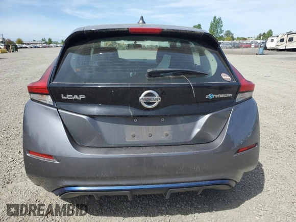 2018 Nissan LEAF SV with VIN 1N4AZ1CP7JC302433, listed as a Copart auction lot 53569885 with 77,918 mi miles and Salvage title. Bid and sale history available at DreamBid. Image 6.