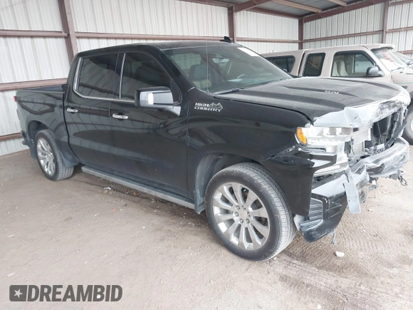 2020 Chevrolet Silverado 1500 High Country with VIN 3GCUYHELXLG432705, listed as a IAAI auction lot 41250140 with 59,955 mi miles. Bid and sale history available at carsss.com. Image 1.