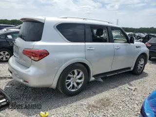 2011 Infiniti QX56 7-passenger with VIN JN8AZ2NF0B9501864, listed as a Copart auction lot 63815714 with 0 mi miles and Clean Title. Bid and sale history available at carsss.com. Image 3.