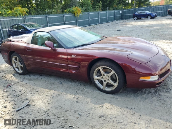 2003 Chevrolet Corvette with VIN 1G1YY32G035105922, listed as a Copart auction lot 71771764 with 0 mi miles and Salvage Title. Bid and sale history available at carsss.com. Image 4.