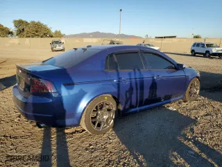 2008 Acura TL Type-S with VIN 19UUA765X8A002128, listed as a Copart auction lot 88341535 with 166,008 mi miles and Salvage Title. Bid and sale history available at carsss.com. Image 3.