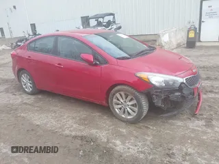 2016 Kia Forte LX with VIN KNAFX4A64G5580203, listed as a IAAI auction lot 41961563 with 140,800 mi miles. Bid and sale history available at carsss.com. Image 1.