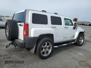 2007 Hummer H3 SUV with VIN 5GTDN13E178115646, listed as a Copart auction lot 80996834 with 160,478 mi miles and Salvage Title. Bid and sale history available at carsss.com. Image 3.