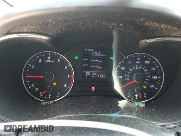 2015 Kia Forte LX with VIN KNAFK4A68F5296702, listed as a Copart auction lot 54503575 with 122,148 mi miles and Clean Title. Bid and sale history available at carsss.com. Image 9.