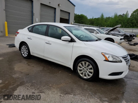 2015 Nissan Sentra S with VIN 3N1AB7AP1FY301302, listed as a Copart auction lot 53671685 with 71,041 mi miles and Salvage Title. Bid and sale history available at carsss.com. Image 4.
