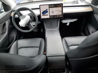 2021 Tesla Model Y Long Range with VIN 5YJYGDEE7MF160510, listed as a Copart auction lot 51098925 with 48,038 mi miles and Salvage Title. Bid and sale history available at DreamBid. Image 8.