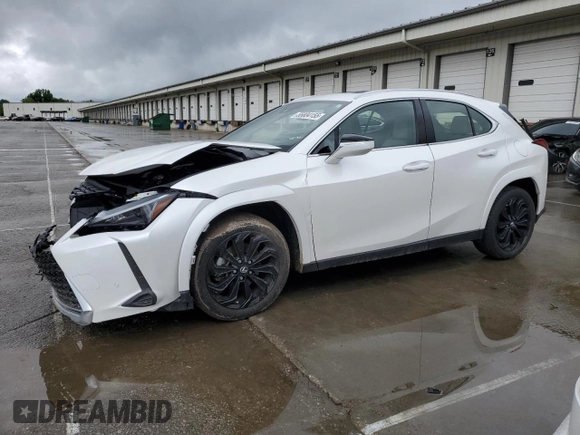 2023 Lexus UX 250h Premium with VIN JTHP9JBH5P2065064, listed as a Copart auction lot 55804155 with 25,204 mi miles and Salvage title. Bid and sale history available at DreamBid. Image 1.
