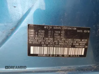 2018 Subaru Impreza с VIN 4S3GTAA68J3731029, выставлен на аукционе Copart как лот 55646715 с пробегом 69 340 миль миль и Списание • Salvage title. История ставок и продаж доступна на DreamBid. Изображение 13.