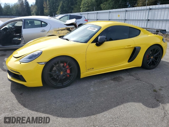 2018 Porsche 718 Cayman S z VIN WP0AB2A84JK279683, wystawiony jako Copart lot #73414284 z przebiegiem 48 619 mil mil oraz Szkoda całkowita • Salvage title. Historia ofert i sprzedaży dostępna na DreamBid. Obrazek 1.