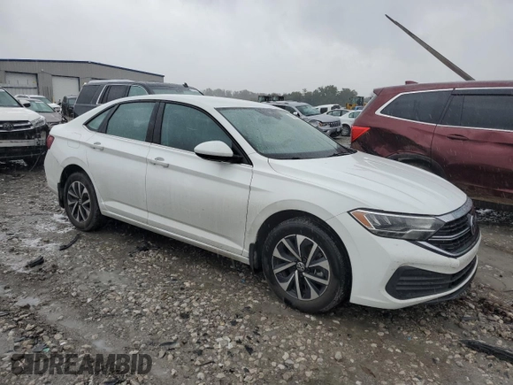 2023 Volkswagen Jetta S with VIN 3VW4M7BU4PM008220, listed as a Copart auction lot 73307764 with 58,386 mi miles and Salvage title. Bid and sale history available at DreamBid. Image 4.