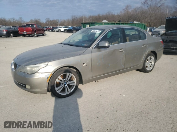 2010 BMW 5 Series 528i xDrive with VIN WBANV1C54AC389081, listed as a Copart auction lot 48349415 with 158,689 mi miles and Salvage Title. Bid and sale history available at carsss.com. Image 1.