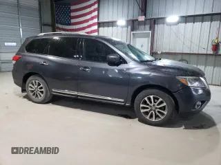 2014 Nissan Pathfinder Platinum with VIN 5N1AR2MM4EC603036, listed as a Copart auction lot 53446195 with 204,764 mi miles and Salvage Title. Bid and sale history available at carsss.com. Image 4.