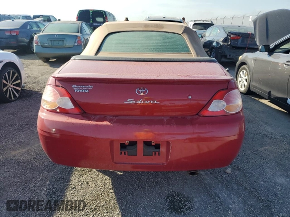 2003 Toyota Solara SE with VIN 2T1FF28P63C605477, listed as a Copart auction lot 74518224 with Not Provided miles and Non Repairable. Bid and sale history available at carsss.com. Image 6.