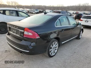 2016 Volvo S80 T5 Drive-E with VIN YV140MAK2G1197244, listed as a Copart auction lot 48827245 with 114,611 mi miles and Salvage Title. Bid and sale history available at carsss.com. Image 3.