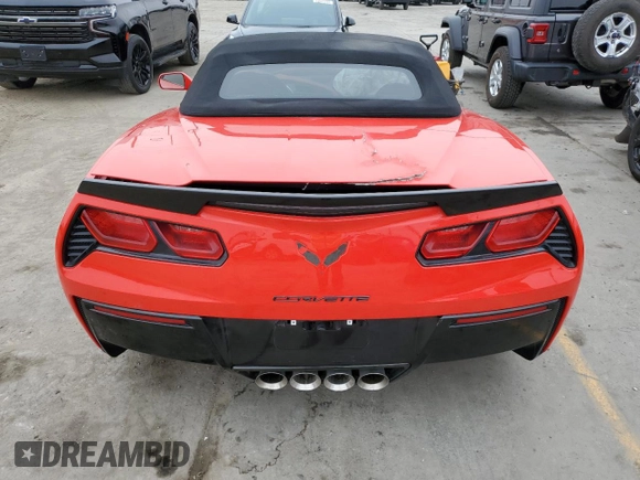 2019 Chevrolet Corvette 2LT with VIN 1G1YD3D72K5110840, listed as a Copart auction lot 73524604 with 30,818 mi miles and Salvage Title. Bid and sale history available at carsss.com. Image 6.