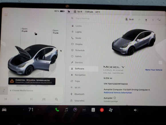 2024 Tesla Model Y Long Range with VIN 7SAYGDEE1RF159332, listed as a Copart auction lot 61179495 with 9,259 mi miles and Salvage title. Bid and sale history available at DreamBid. Image 9.
