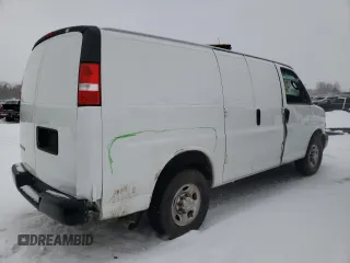 2021 Chevrolet Express Cargo with VIN 1GCWGAFP9M1245301, listed as a Copart auction lot 44656195 with 55,710 mi miles and Salvage title. Bid and sale history available at DreamBid. Image 3.