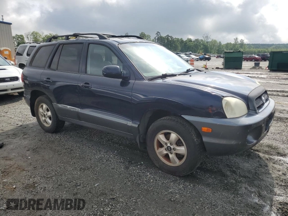 2005 Hyundai Santa Fe GLS with VIN KM8SC13D45U906801, listed as a Copart auction lot 53427275 with 199,612 mi miles and Clean Title. Bid and sale history available at carsss.com. Image 4.
