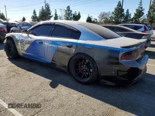 2019 Dodge Charger SRT Hellcat with VIN 2C3CDXL92KH692818, listed as a Copart auction lot 85337284 with 92,283 mi miles and Salvage Title. Bid and sale history available at DreamBid. Image 2.
