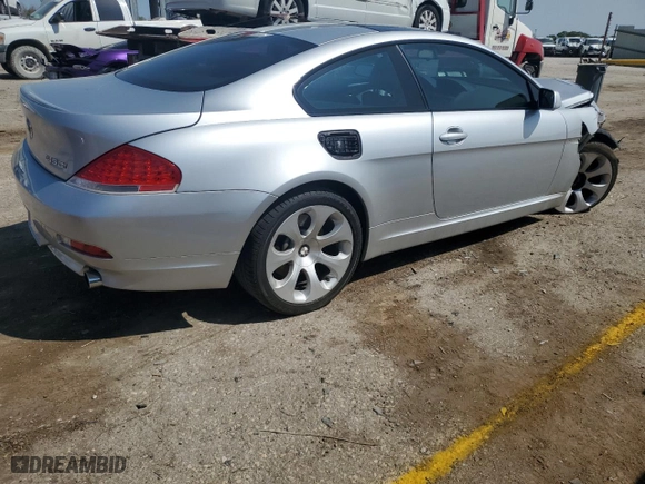 2004 BMW 6 Series 645Ci with VIN WBAEH73464B190870, listed as a Copart auction lot 71056994 with 124,715 mi miles and Salvage Title. Bid and sale history available at carsss.com. Image 3.