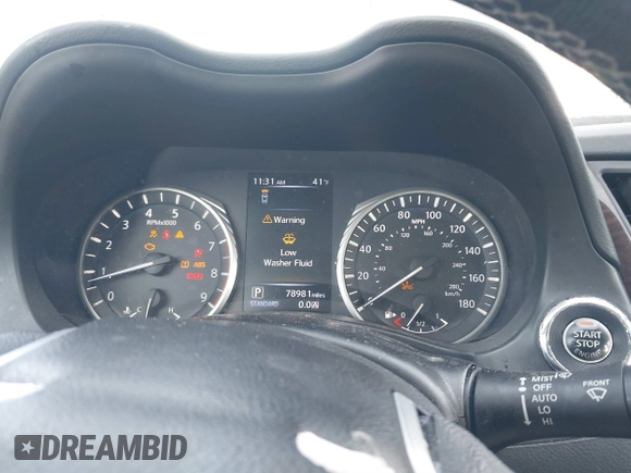 2019 Infiniti Q50 3.0t LUXE with VIN JN1EV7AP9KM512446, listed as a IAAI auction lot 41311730 with 105,000 mi miles. Bid and sale history available at carsss.com. Image 7.