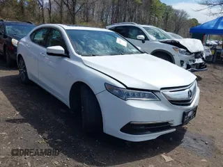 2015 Acura TLX V6 with VIN 19UUB2F35FA024274, listed as a IAAI auction lot 42029244 with 96,126 mi miles. Bid and sale history available at carsss.com. Image 1.