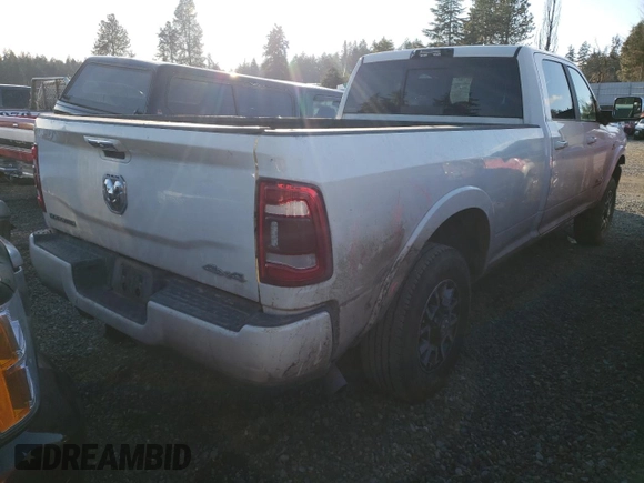 2021 Ram 2500 Laramie with VIN 3C6UR5KL7MG543611, listed as a Copart auction lot 42820715 with 53,004 mi miles and Salvage title. Bid and sale history available at DreamBid. Image 3.