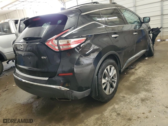 2017 Nissan Murano SV with VIN 5N1AZ2MG0HN123840, listed as a Copart auction lot 49906615 with 93,404 mi miles and Salvage Title. Bid and sale history available at carsss.com. Image 3.