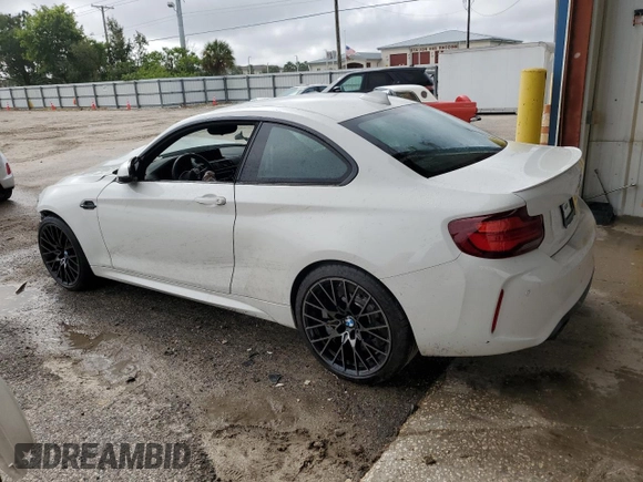 2021 BMW M2 Competition with VIN WBS2U7C00M7H59628, listed as a Copart auction lot 71057954 with 26,581 mi miles and Non Repairable. Bid and sale history available at carsss.com. Image 2.