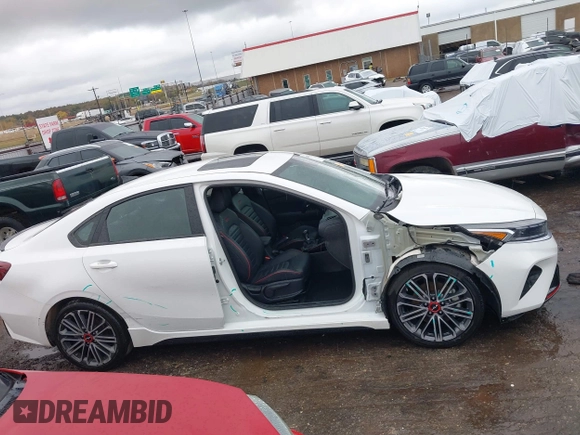 2023 Kia Forte GT with VIN 3KPF44AC4PE505989, listed as a IAAI auction lot 40869133 with 38,222 mi miles and . Bid and sale history available at carsss.com. Image 13.