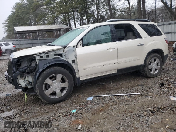 2008 GMC Acadia SLT2 with VIN 1GKER33758J179135, listed as a Copart auction lot 42543635 with 215,482 mi miles and Salvage Title. Bid and sale history available at carsss.com. Image 1.