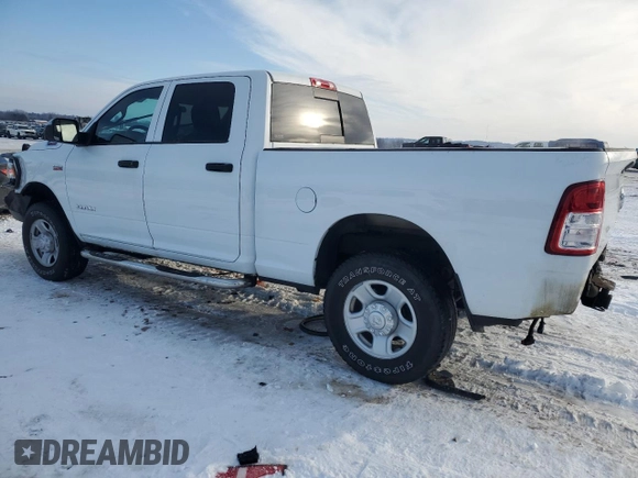 2021 Ram 2500 Tradesman with VIN 3C6UR5CJ6MG598922, listed as a Copart auction lot 46509855 with 21,026 mi miles and Salvage Title. Bid and sale history available at carsss.com. Image 2.