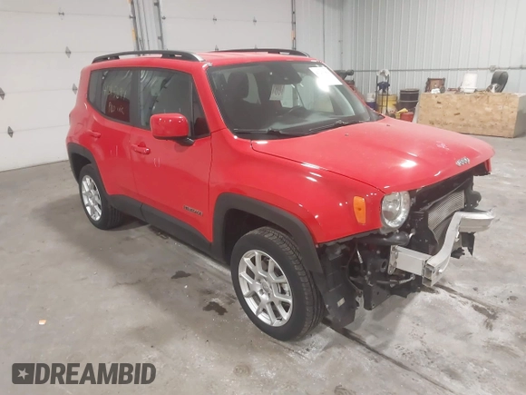 2021 Jeep Renegade Latitude with VIN ZACNJDBB7MPM76476, listed as a IAAI auction lot 41215894 with 48,162 mi miles. Bid and sale history available at carsss.com. Image 1.
