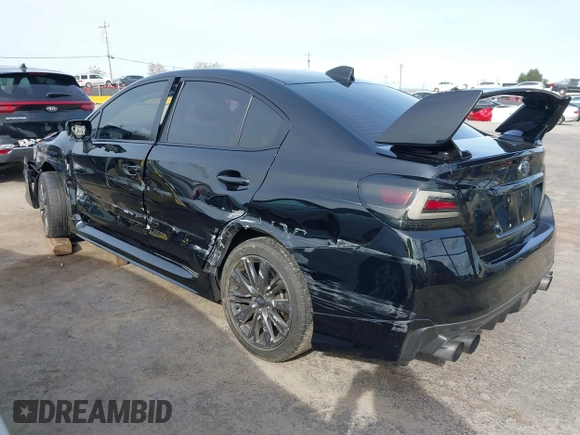 2020 Subaru WRX with VIN JF1VA1A68L9807108, listed as a IAAI auction lot 41990268 with 80,909 mi miles. Bid and sale history available at carsss.com. Image 3.