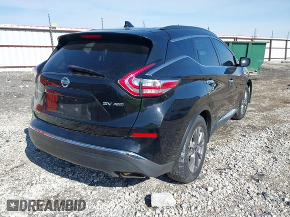 2018 Nissan Murano S with VIN 5N1AZ2MH7JN126104, listed as a IAAI auction lot 41318056 with 136,505 mi miles and . Bid and sale history available at DreamBid. Image 4.