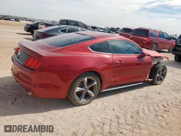 2015 Ford Mustang V6 with VIN 1FA6P8AM7F5329835, listed as a Copart auction lot 62985735 with Not provided miles and Salvage title. Bid and sale history available at DreamBid. Image 3.