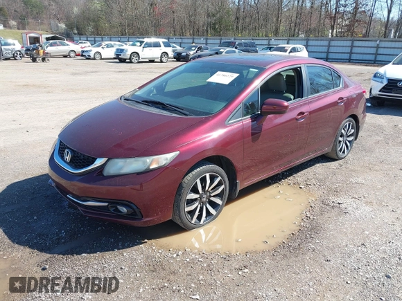 2015 Honda Civic Sedan EX-L with VIN 19XFB2F93FE006980, listed as a IAAI auction lot 41780229 with 216,884 mi miles. Bid and sale history available at carsss.com. Image 17.