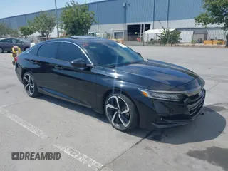 2021 Honda Accord Sport with VIN 1HGCV2F32MA010896, listed as a IAAI auction lot 42461207 with 44,902 mi miles and . Bid and sale history available at DreamBid. Image 1.