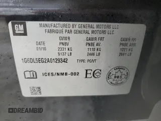 2010 Cadillac CTS Performance z VIN 1G6DL5EG2A0129342, wystawiony jako Copart lot #42732845 z przebiegiem Nie podano mil oraz Nie do naprawy • Non repairable. Historia ofert i sprzedaży dostępna na DreamBid. Obrazek 12.