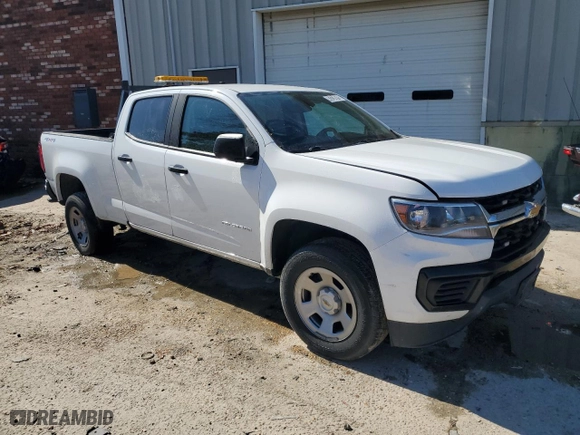 2021 Chevrolet Colorado 4WD Work Truck with VIN 1GCGTBEN8M1101244, listed as a Copart auction lot 43224575 with 158,857 mi miles and Clean Title. Bid and sale history available at carsss.com. Image 4.