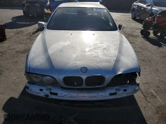 2001 BMW 5 Series 525i with VIN WBADT33491GF41517, listed as a Copart auction lot 72579754 with 0 mi miles and Salvage Title. Bid and sale history available at carsss.com. Image 5.