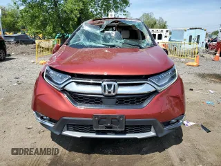 2018 Honda CR-V Touring with VIN 2HKRW2H97JH624757, listed as a Copart auction lot 54991355 with 24,278 mi miles and Salvage title. Bid and sale history available at DreamBid. Image 5.